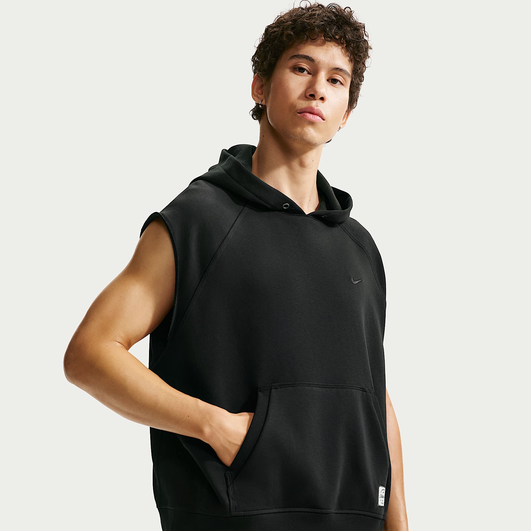 Nike N.A.C. Men's Dri-FIT Fleece Sleeveless Training Hoodie. Nike SG